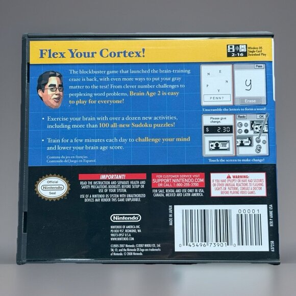 Brain Age 2: More Training in Minutes a Day (Nintendo DS, 2007) Working Tested - Picture 2 of 11